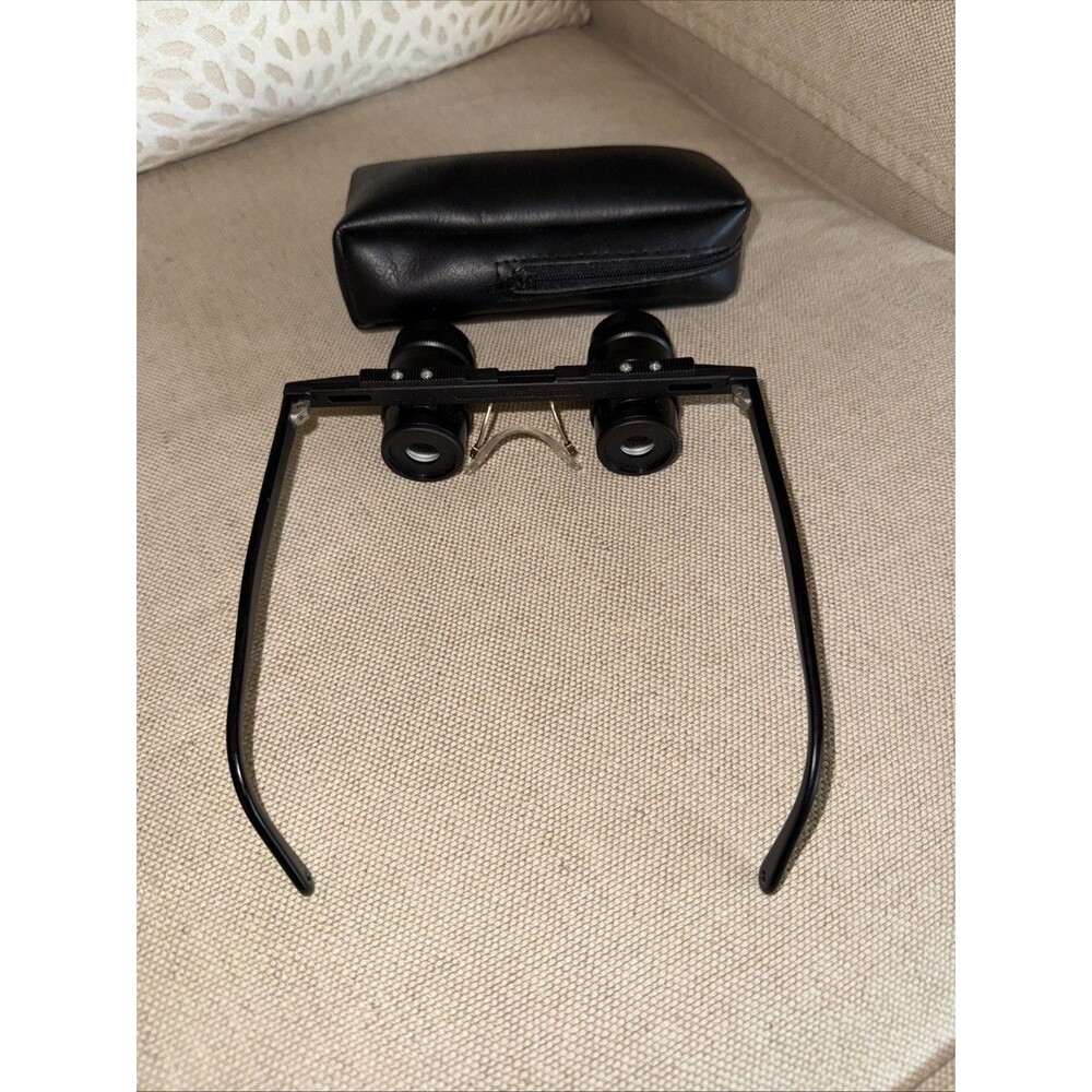 VTG Eschenbach Tele 3x Distance Binocular System Magnifier Glasses Germany Case